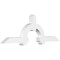 Ekena Millwork Ericson Architectural Grade PVC Gable Bracket, 96"W x 32"H x 6"D x 6"F, 8/12 Pitch GBP096X32X0606ERI00 - alternate 1